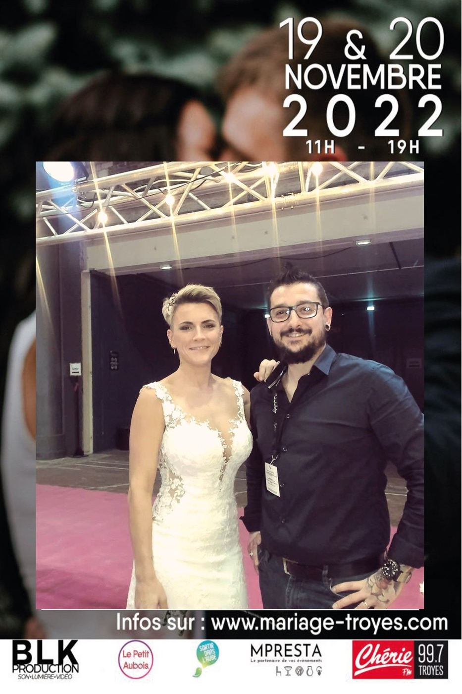 Tirage personnalisé aux couleurs d'un salon du mariage